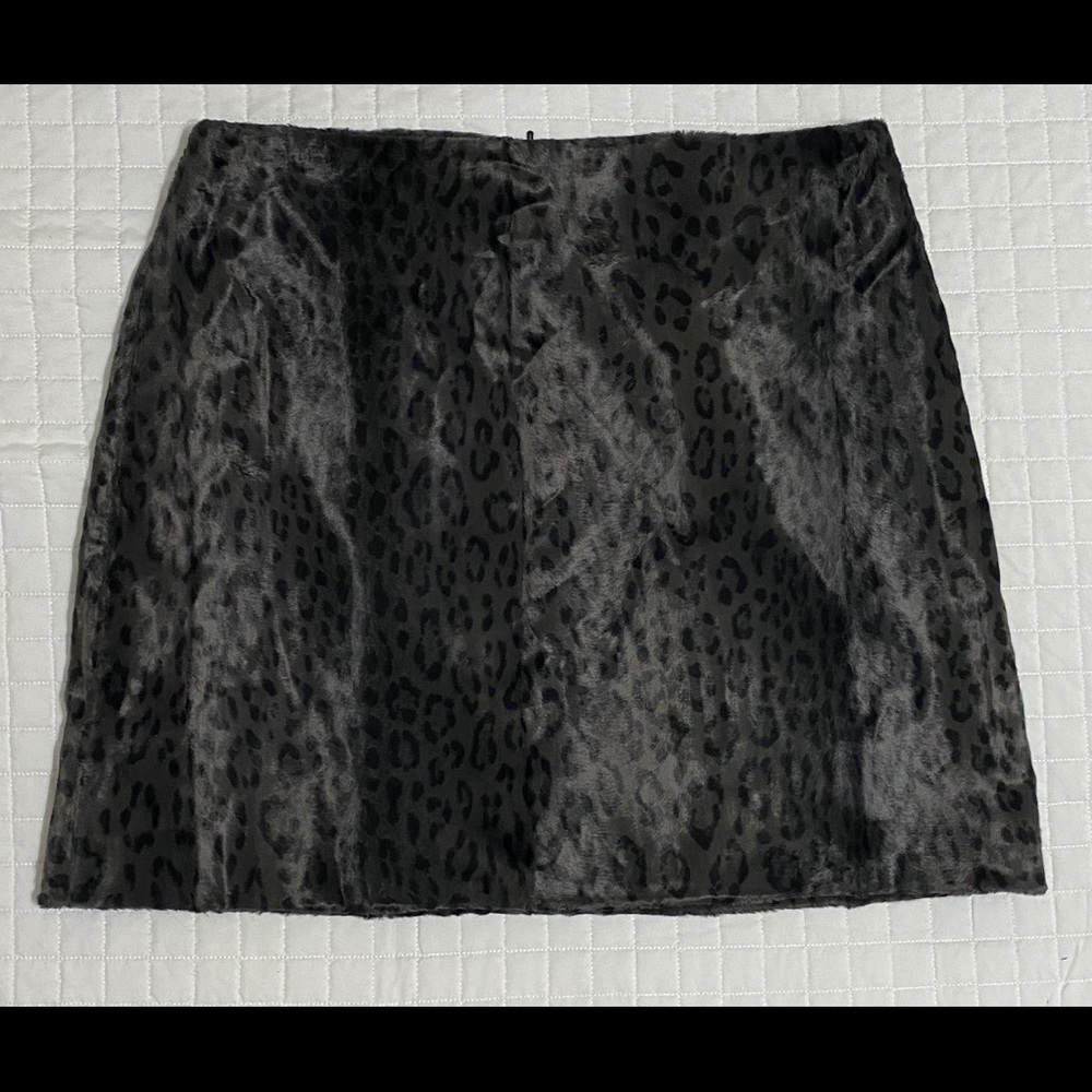 Leopart print Karen Millen Velvet Mini Skirt